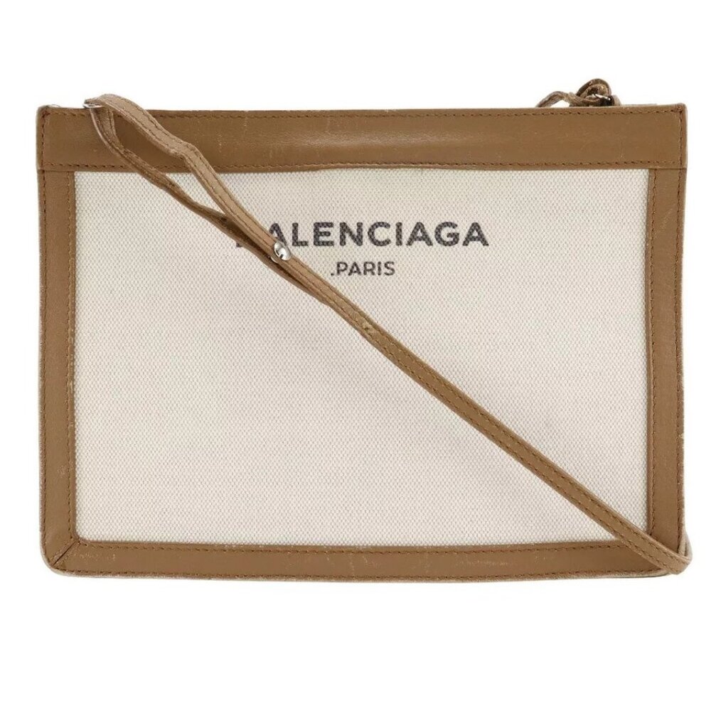 BALENCIAGA Navy Pochette Shoulder Bag